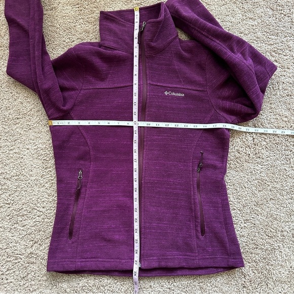 Columbia Purple Long Sleeve Zip-Up Jacket Size Medium - Picture 8 of 9